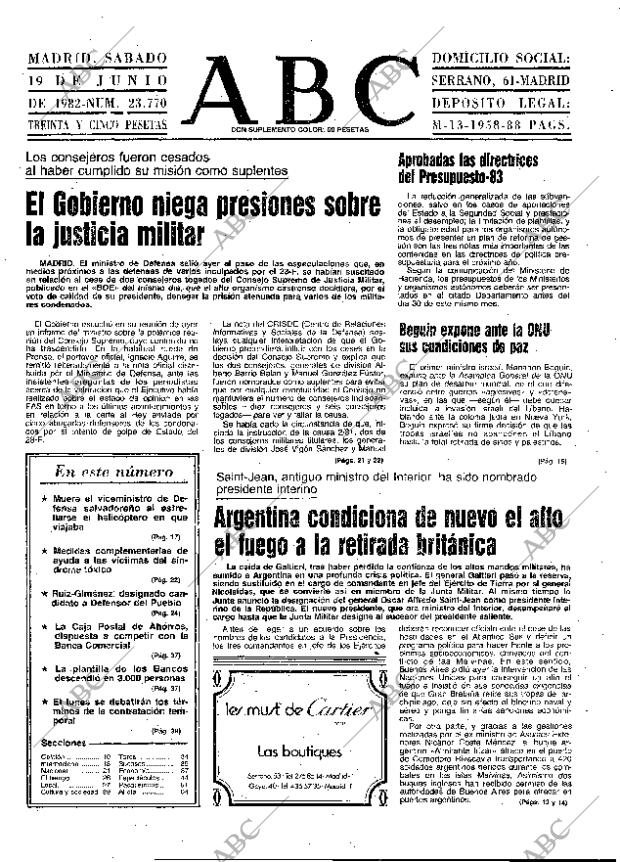 ABC MADRID 19-06-1982 página 9