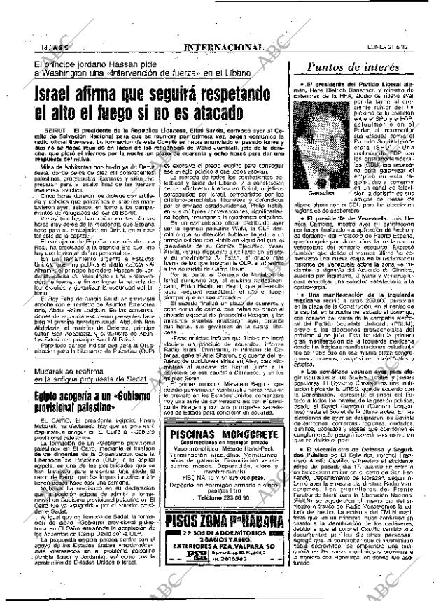 ABC MADRID 21-06-1982 página 18