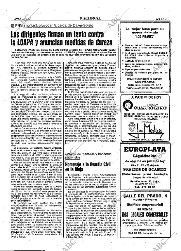 ABC MADRID 21-06-1982 página 21