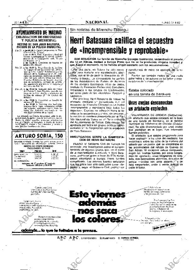 ABC MADRID 21-06-1982 página 22