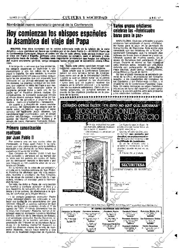 ABC MADRID 21-06-1982 página 63