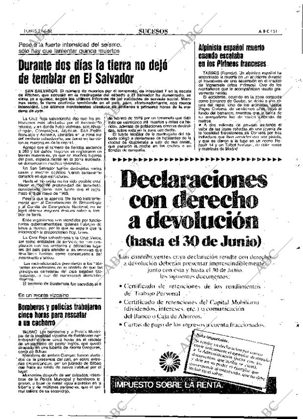 ABC MADRID 21-06-1982 página 67