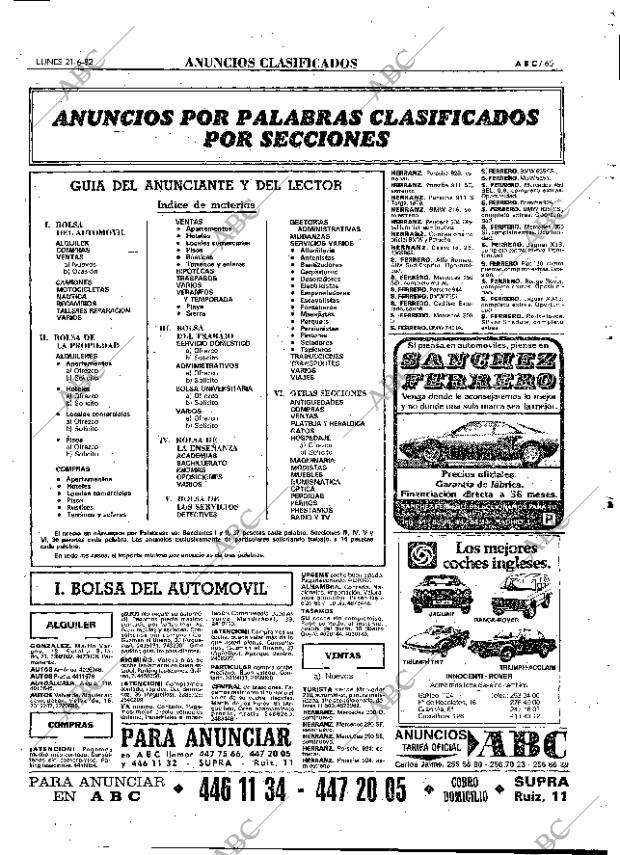 ABC MADRID 21-06-1982 página 81