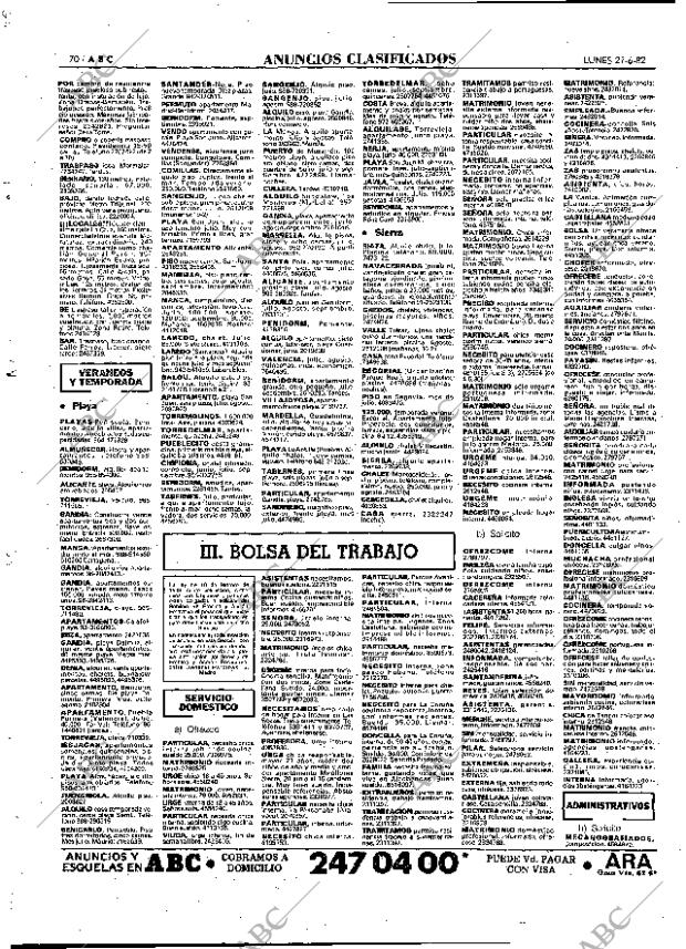 ABC MADRID 21-06-1982 página 86