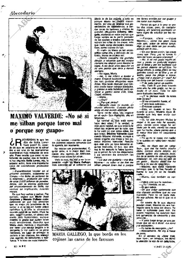 ABC MADRID 21-06-1982 página 98