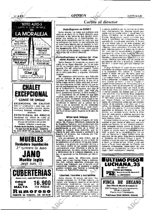 ABC MADRID 24-06-1982 página 16