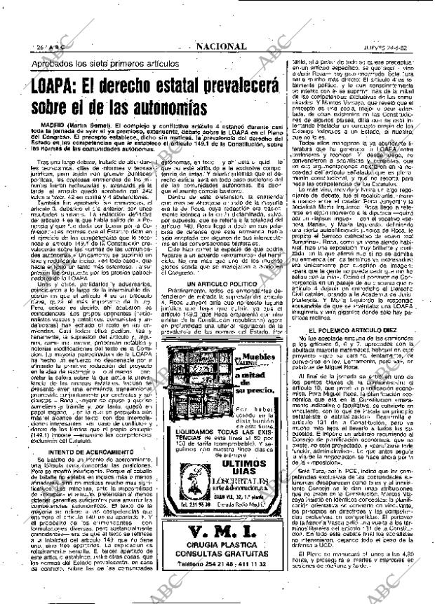 ABC MADRID 24-06-1982 página 26