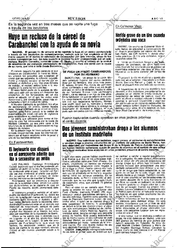 ABC MADRID 24-06-1982 página 43