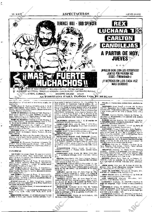 ABC MADRID 24-06-1982 página 72