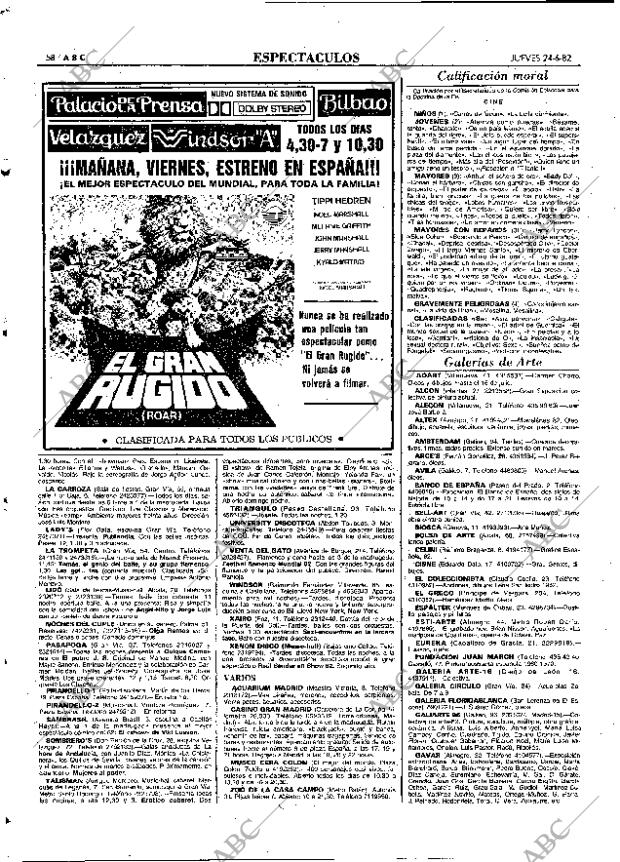 ABC MADRID 24-06-1982 página 74