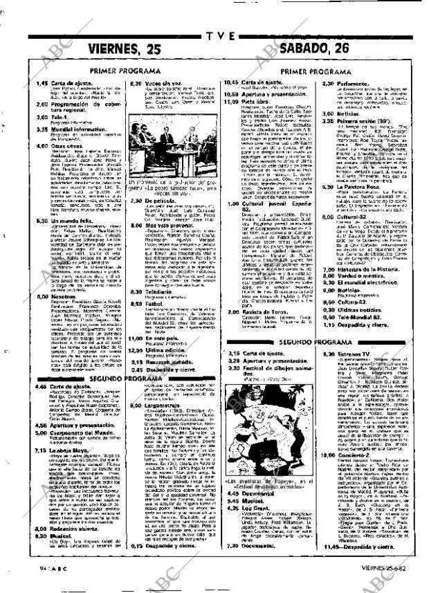 ABC MADRID 25-06-1982 página 110