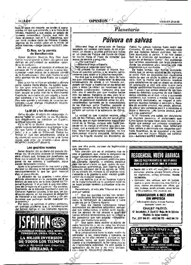 ABC MADRID 25-06-1982 página 16