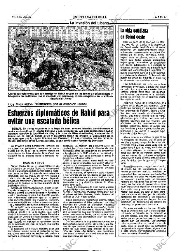 ABC MADRID 25-06-1982 página 17