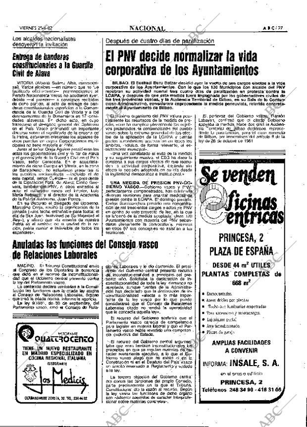 ABC MADRID 25-06-1982 página 27