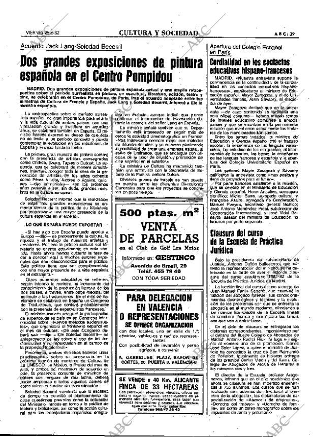 ABC MADRID 25-06-1982 página 39