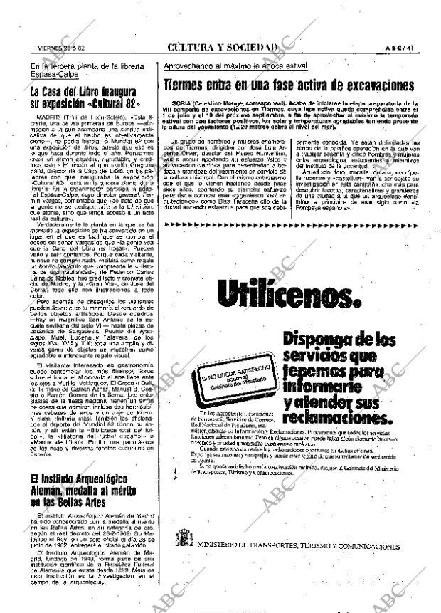 ABC MADRID 25-06-1982 página 41