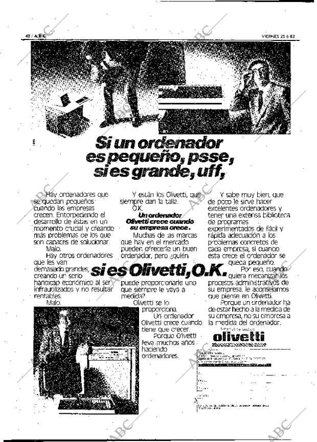 ABC MADRID 25-06-1982 página 48