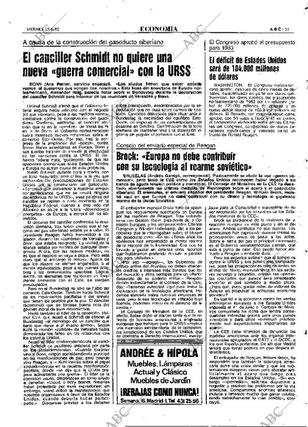 ABC MADRID 25-06-1982 página 67