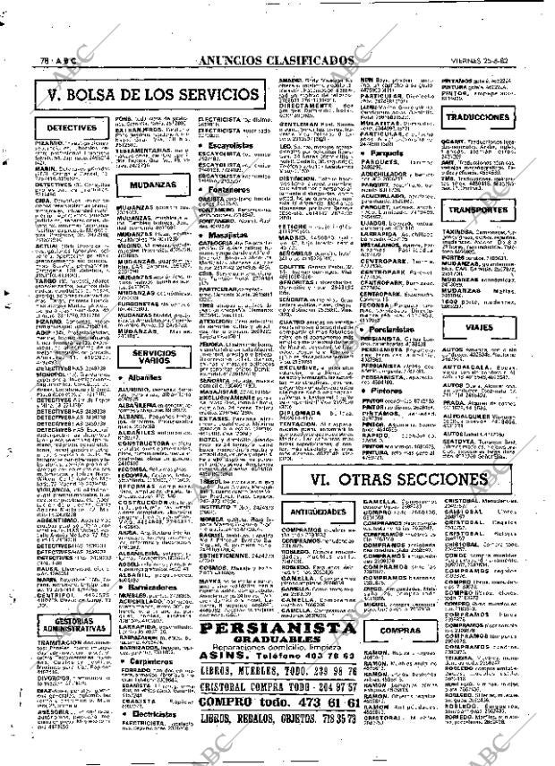 ABC MADRID 25-06-1982 página 94