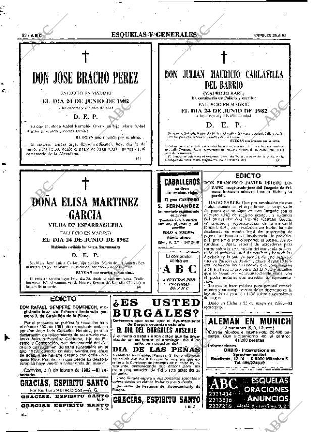 ABC MADRID 25-06-1982 página 98
