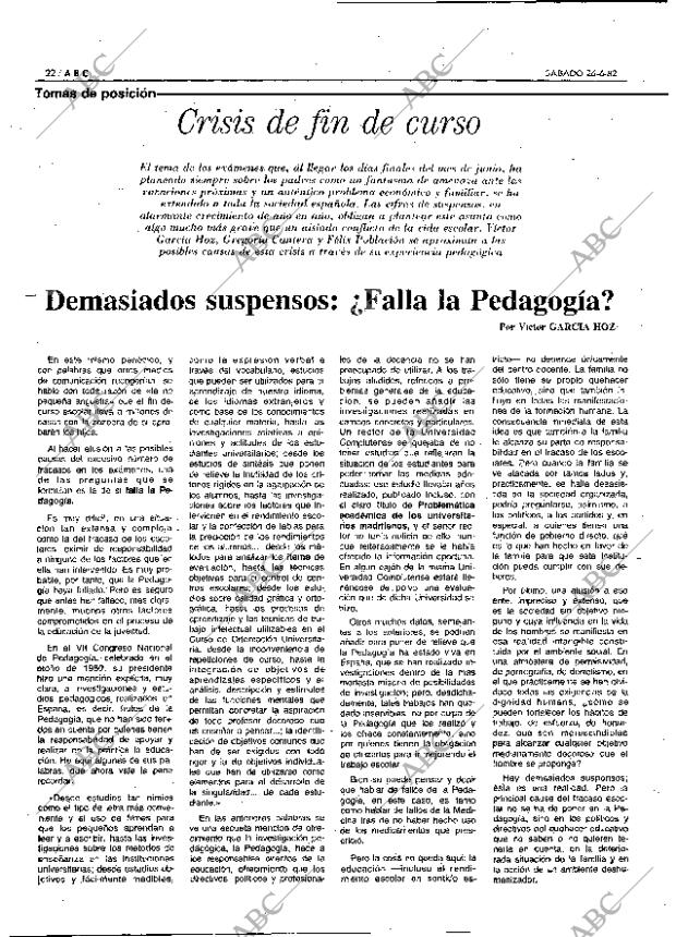 ABC MADRID 26-06-1982 página 22