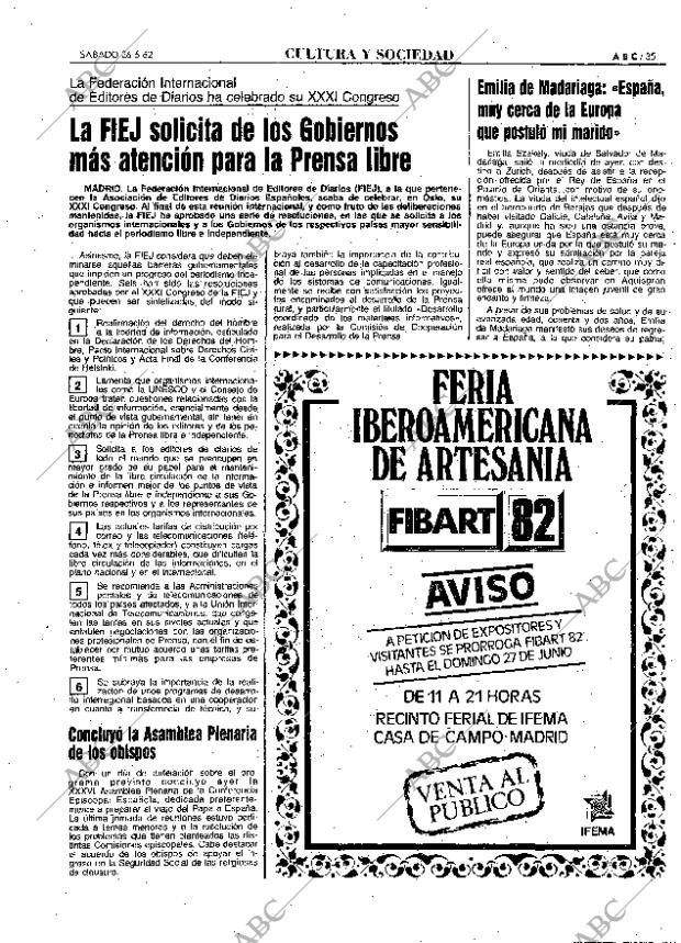 ABC MADRID 26-06-1982 página 35