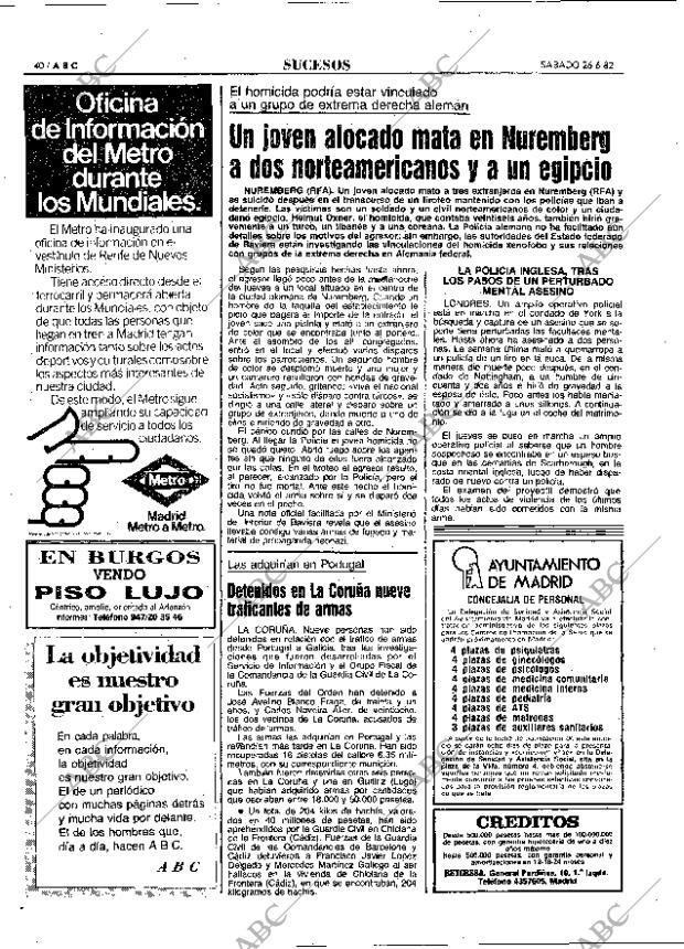 ABC MADRID 26-06-1982 página 40