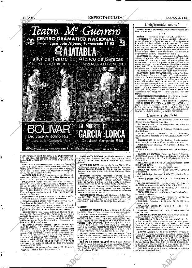 ABC MADRID 26-06-1982 página 70