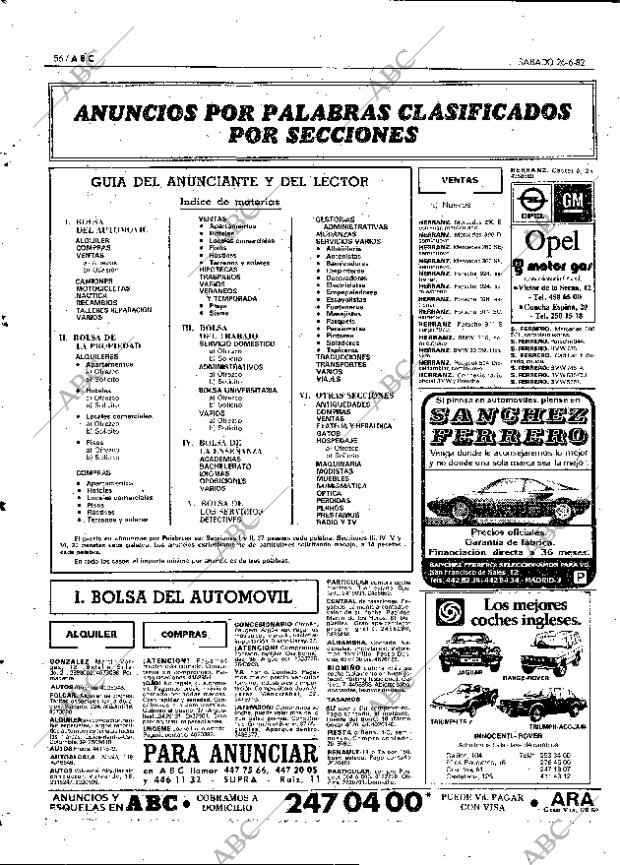 ABC MADRID 26-06-1982 página 72