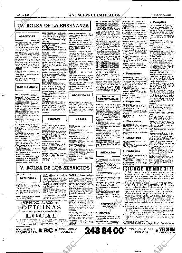ABC MADRID 26-06-1982 página 78