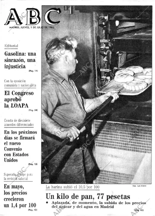 ABC MADRID 01-07-1982 página 1