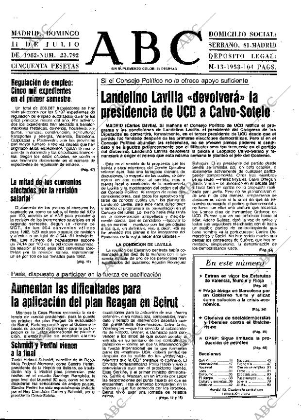 ABC MADRID 11-07-1982 página 13