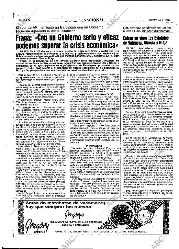 ABC MADRID 11-07-1982 página 26