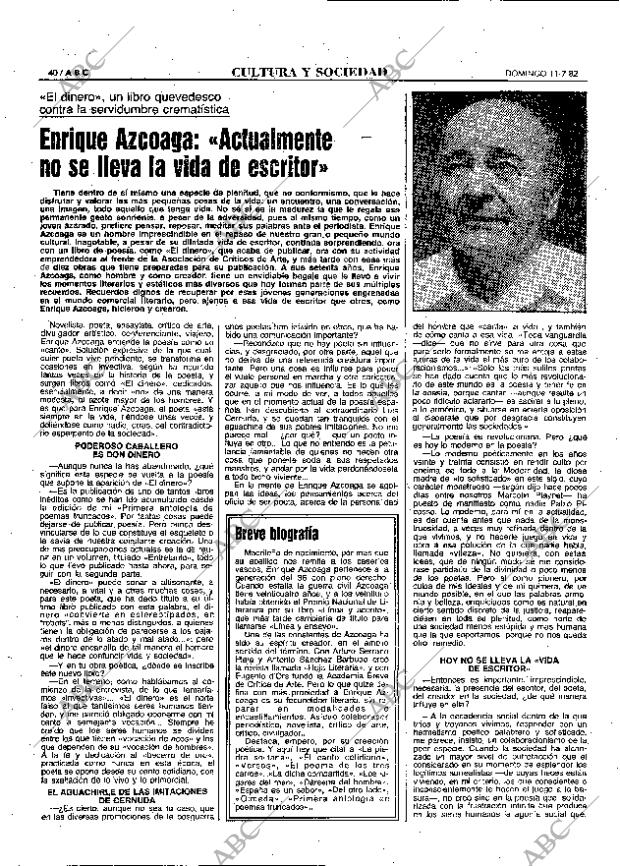 ABC MADRID 11-07-1982 página 40