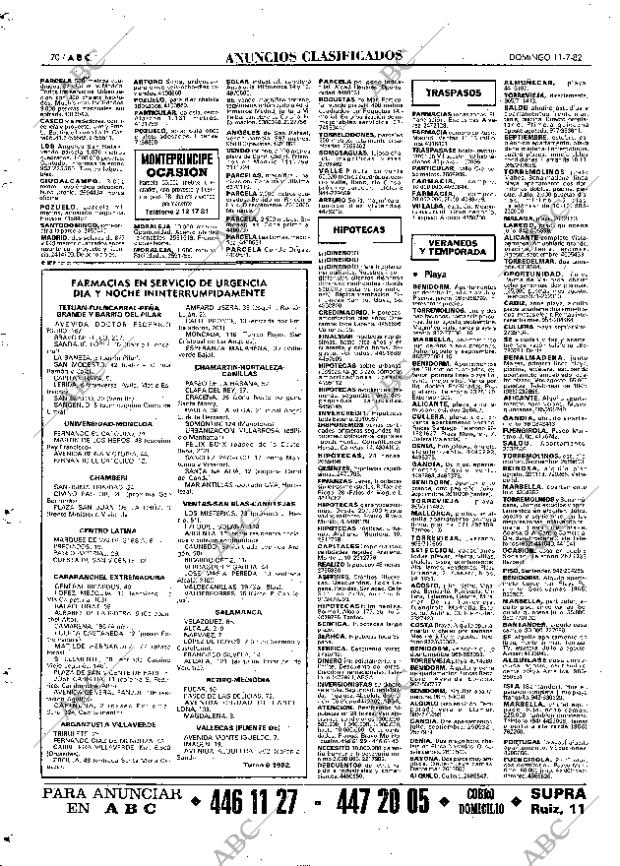 ABC MADRID 11-07-1982 página 82