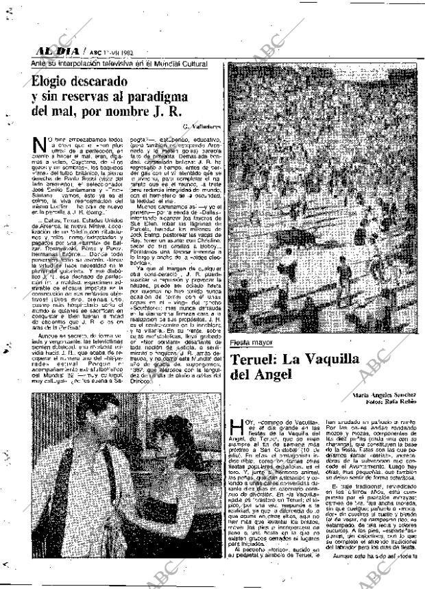 ABC MADRID 11-07-1982 página 92
