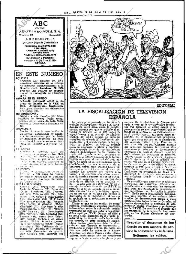 ABC SEVILLA 13-07-1982 página 16