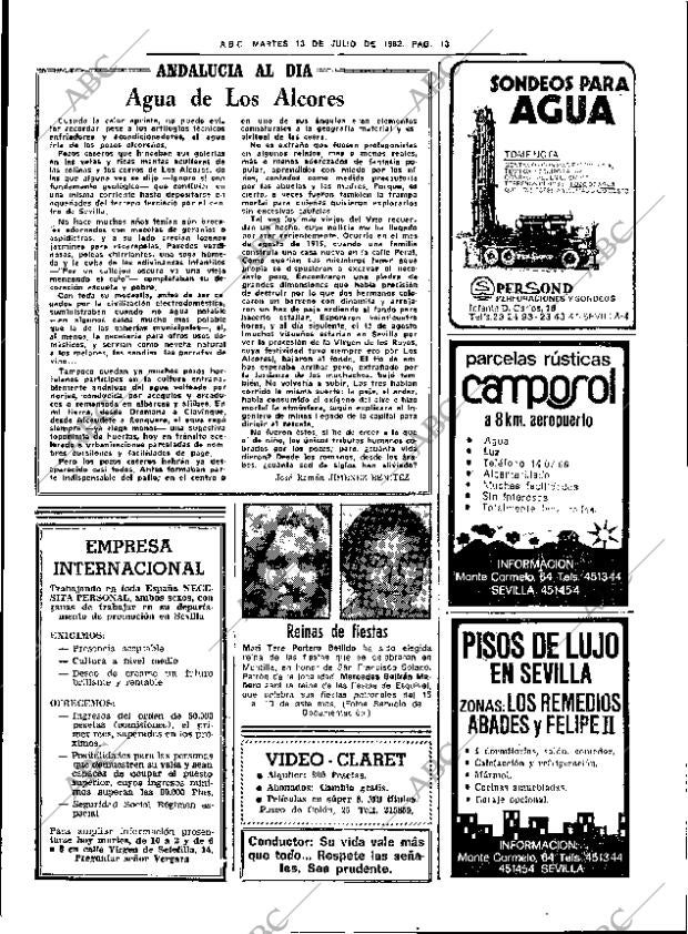ABC SEVILLA 13-07-1982 página 27