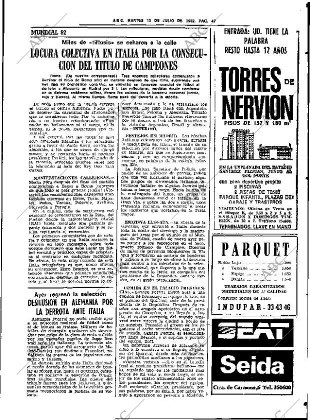 ABC SEVILLA 13-07-1982 página 61