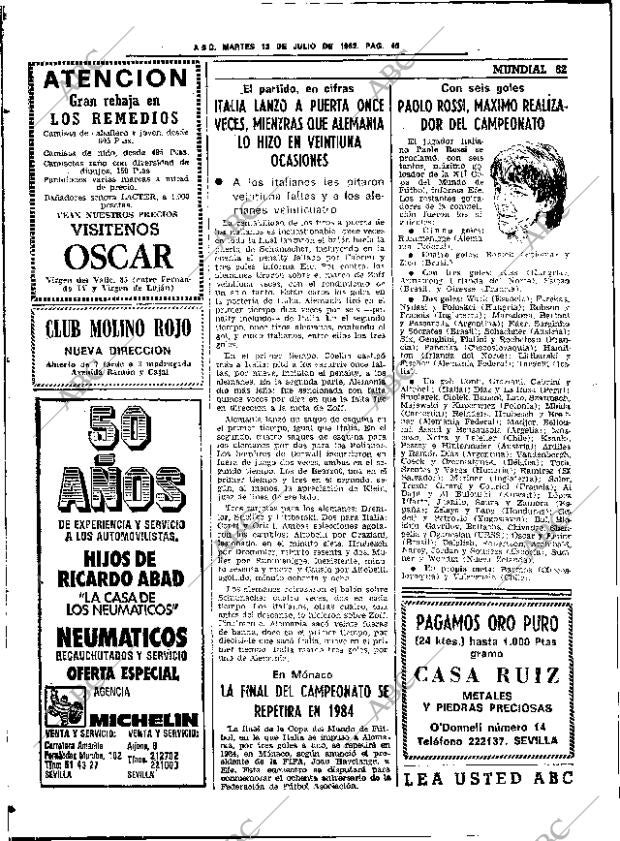 ABC SEVILLA 13-07-1982 página 62