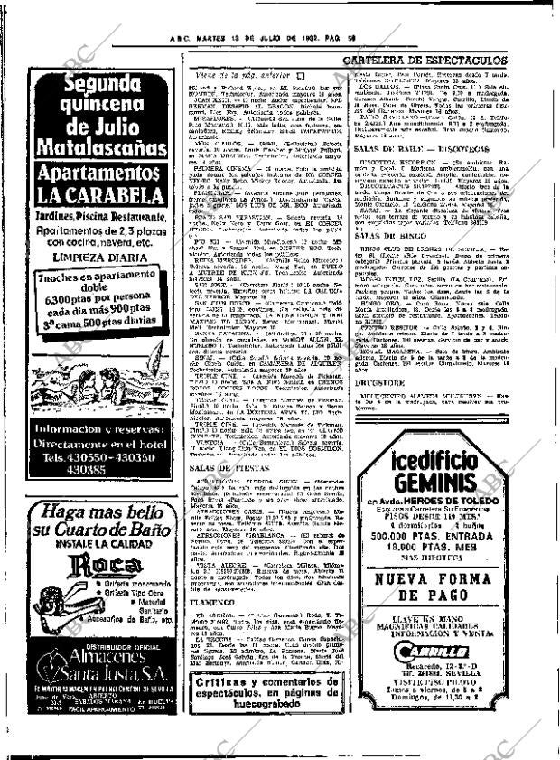 ABC SEVILLA 13-07-1982 página 72