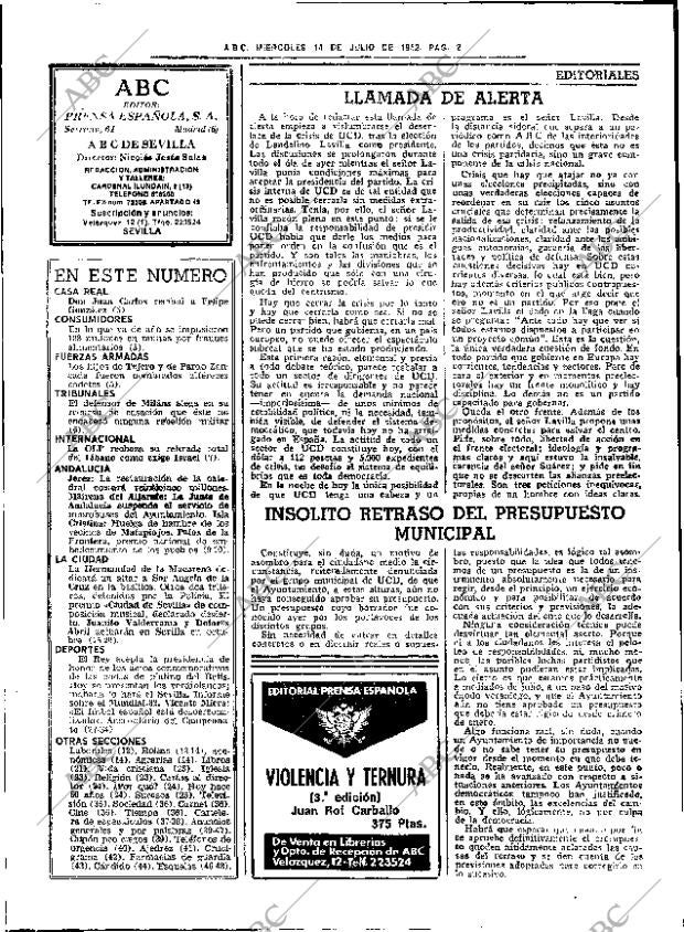 ABC SEVILLA 14-07-1982 página 10