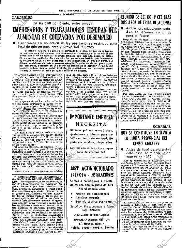 ABC SEVILLA 14-07-1982 página 20