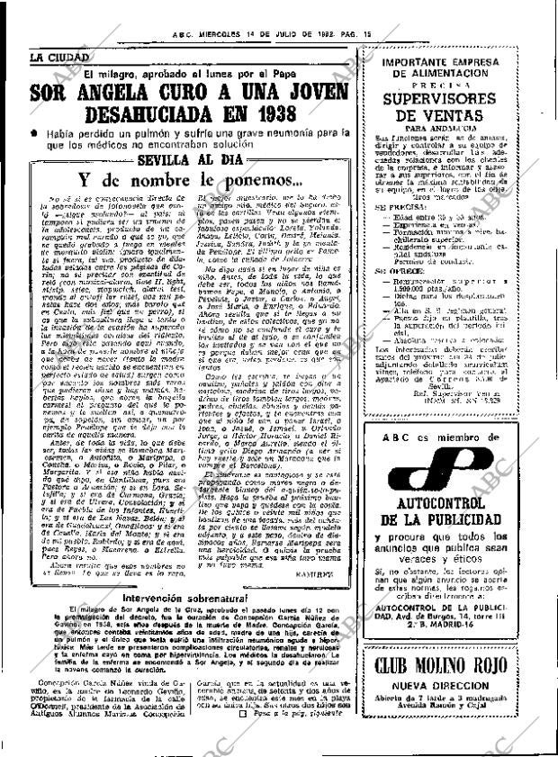 ABC SEVILLA 14-07-1982 página 23