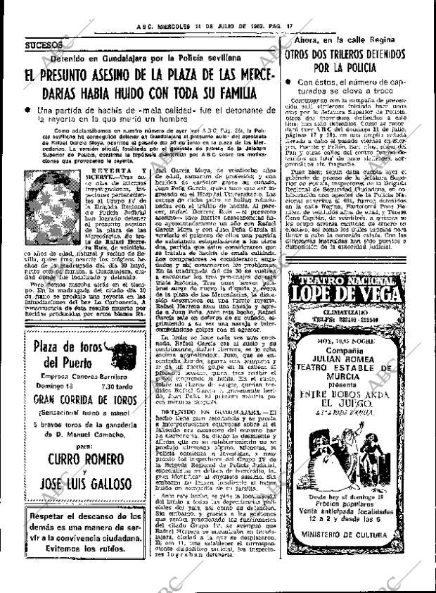 ABC SEVILLA 14-07-1982 página 25