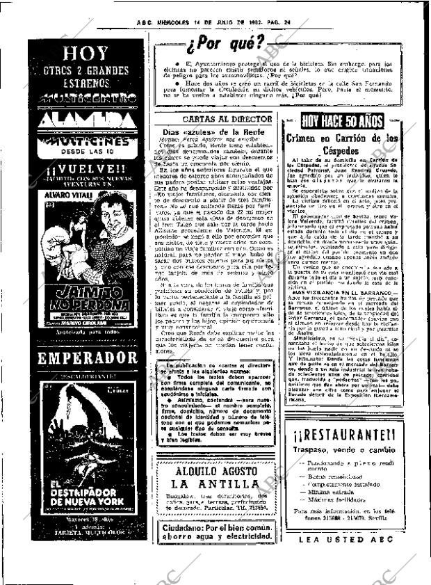 ABC SEVILLA 14-07-1982 página 32