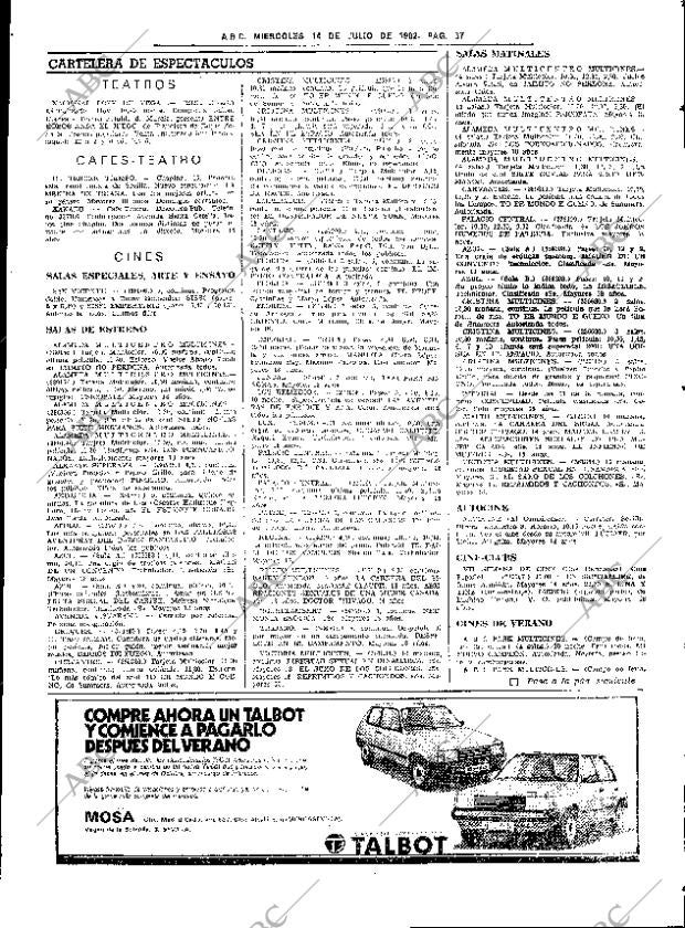 ABC SEVILLA 14-07-1982 página 45