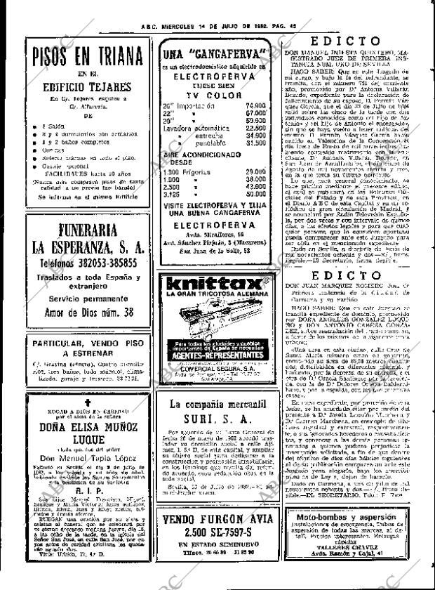 ABC SEVILLA 14-07-1982 página 53