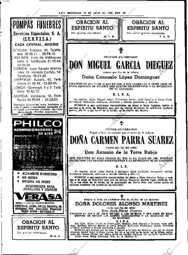 ABC SEVILLA 14-07-1982 página 54