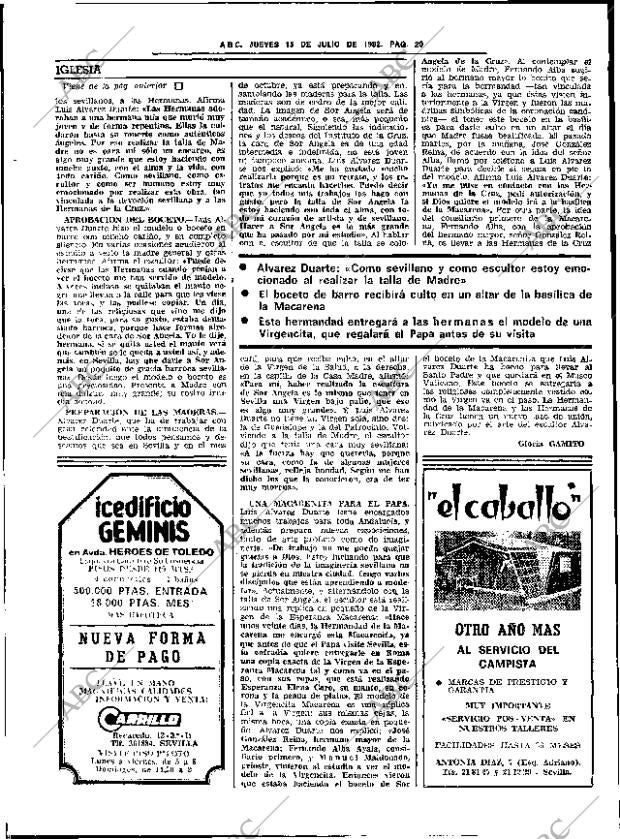 ABC SEVILLA 15-07-1982 página 28
